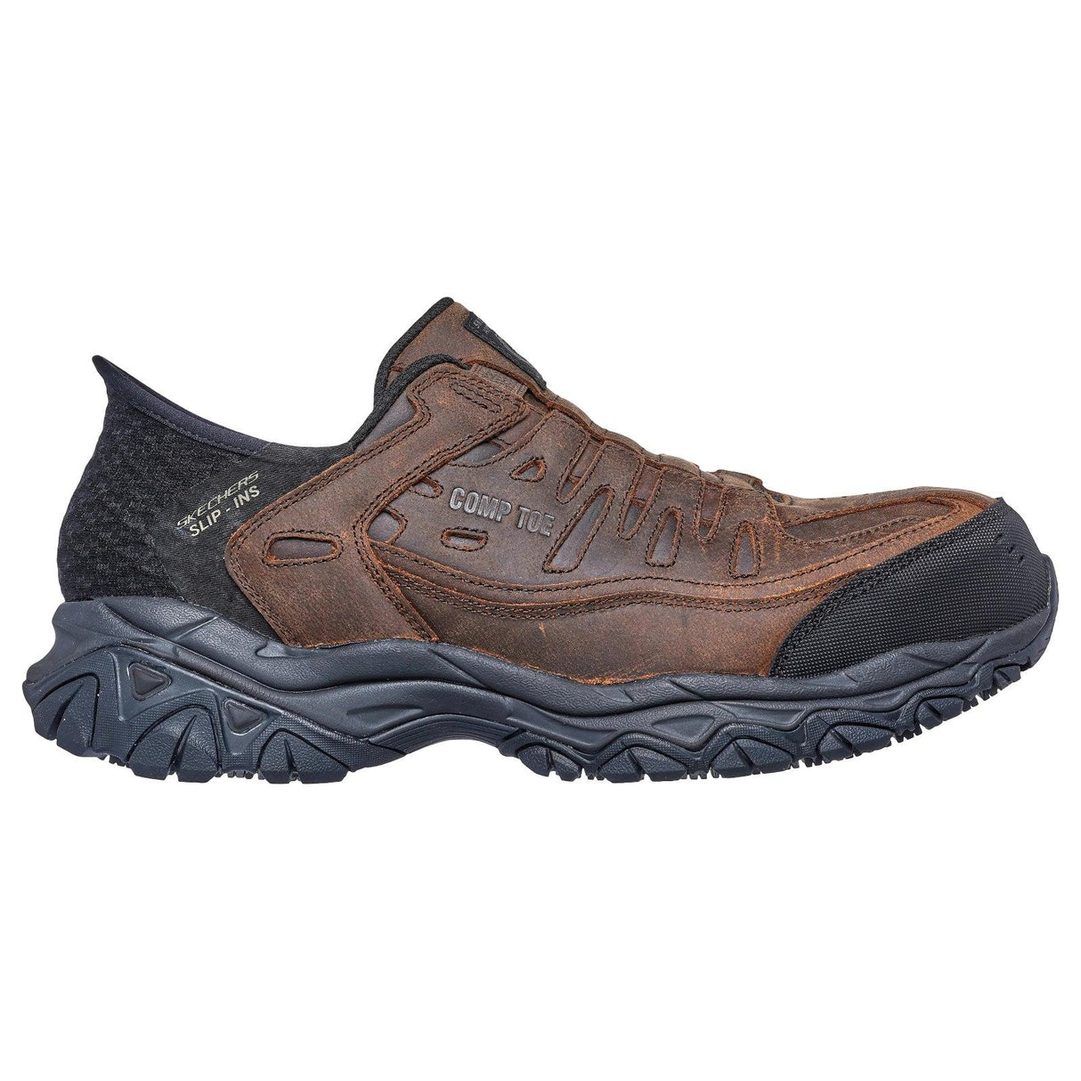 Holdredge Ryker Composite Toe Work Shoe Brown