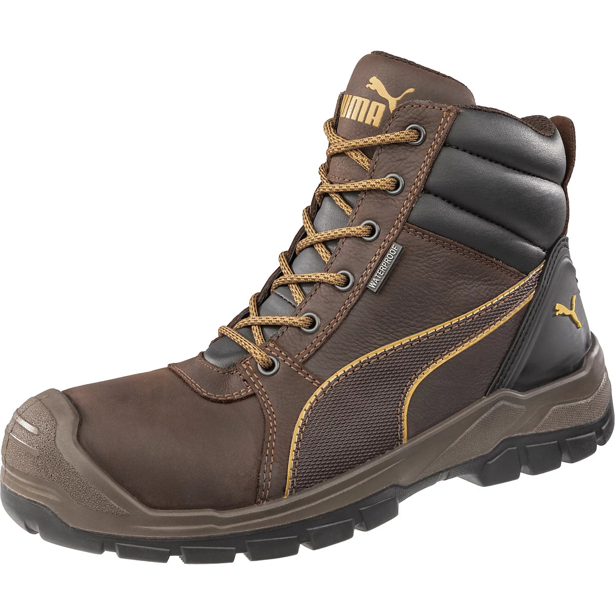 Puma Safety Tornado Women’s Waterproof Composite Toe Work Boots – Brown image view 1
