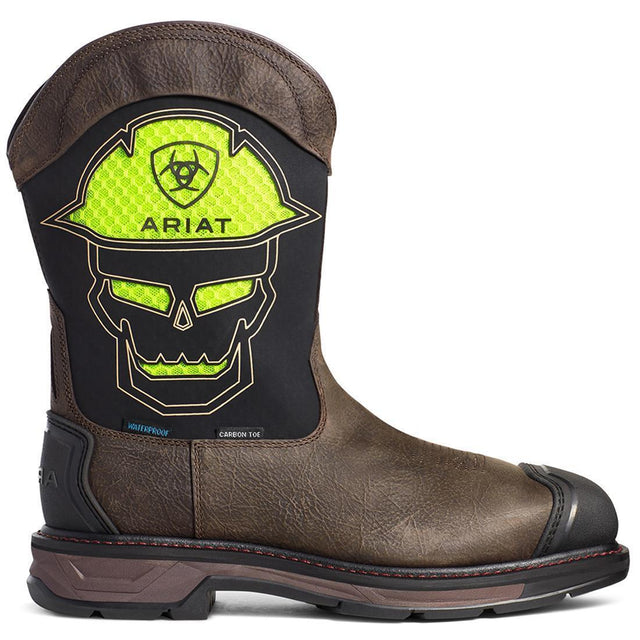 Ariat WorkHog XT VentTEK Carbon-Toe Pull On Work Boot Brown Detail