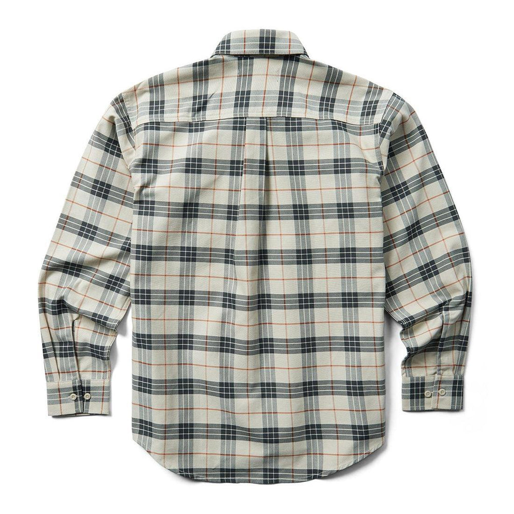 Flame-Resistant Plaid Long-Sleeve Twill Shirt
