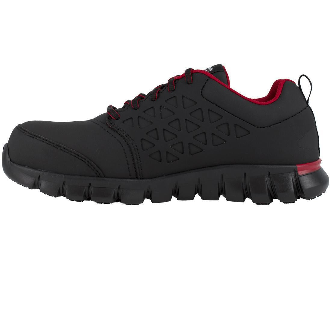 Sublite Cushion Composite-Toe Athletic Work Shoe Black/Red