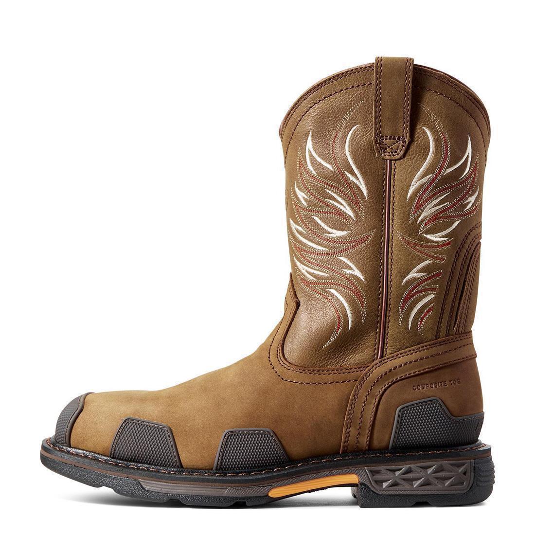OverDrive Composite-Toe Wide Square Toe Work Boot Alamo Brown