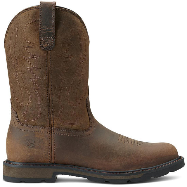 Ariat Groundbreaker Soft-Toe Boot Brown Profile