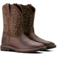 Ariat Groundbreaker Soft-Toe Wide Square Toe Boot Brown Side
