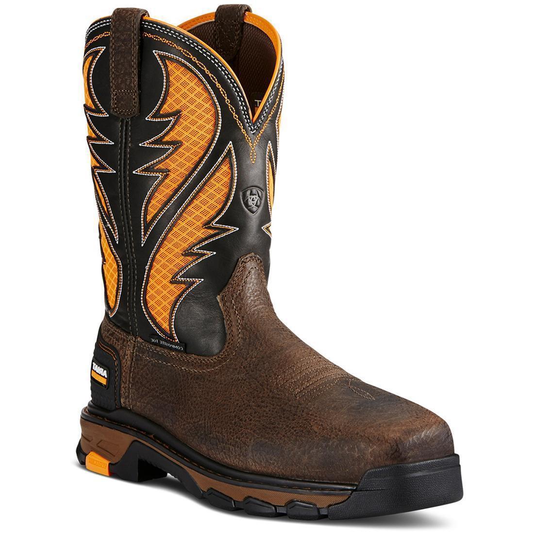 Ariat Intrepid VentTEK Composite-Toe Work Boot Cocoa Brown Heel