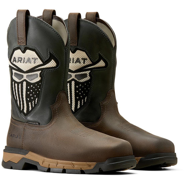 Ariat Rebar Flex VentTEK Incognito Composite-Toe Western Work Boot Iron Coffee Product Image
