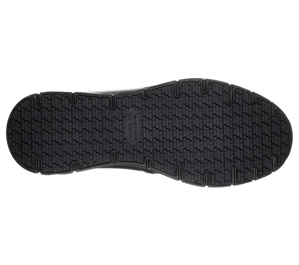 Women's Nampa Slip-on Annod Relaxed Fit Slip Resistant Shoe Black