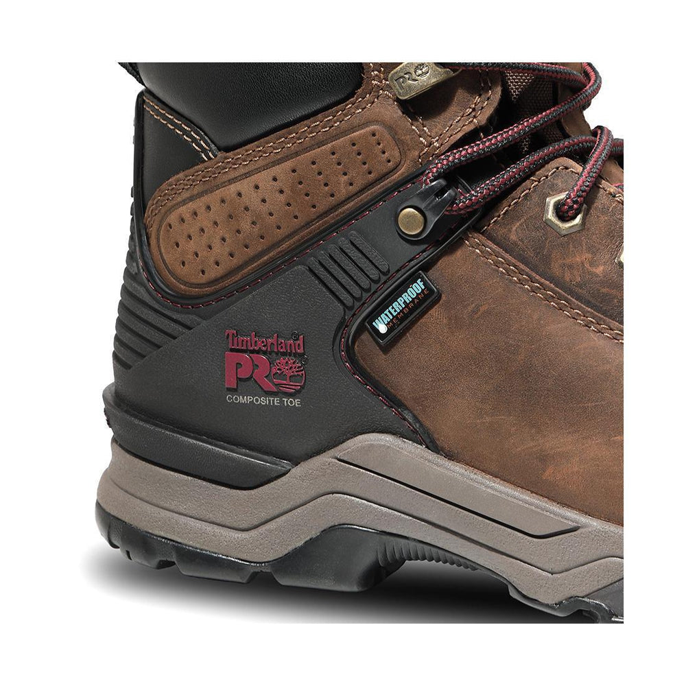 Women's Hypercharge 6-Inch Waterproof Nano-Toe Work Boot Brown/Purple