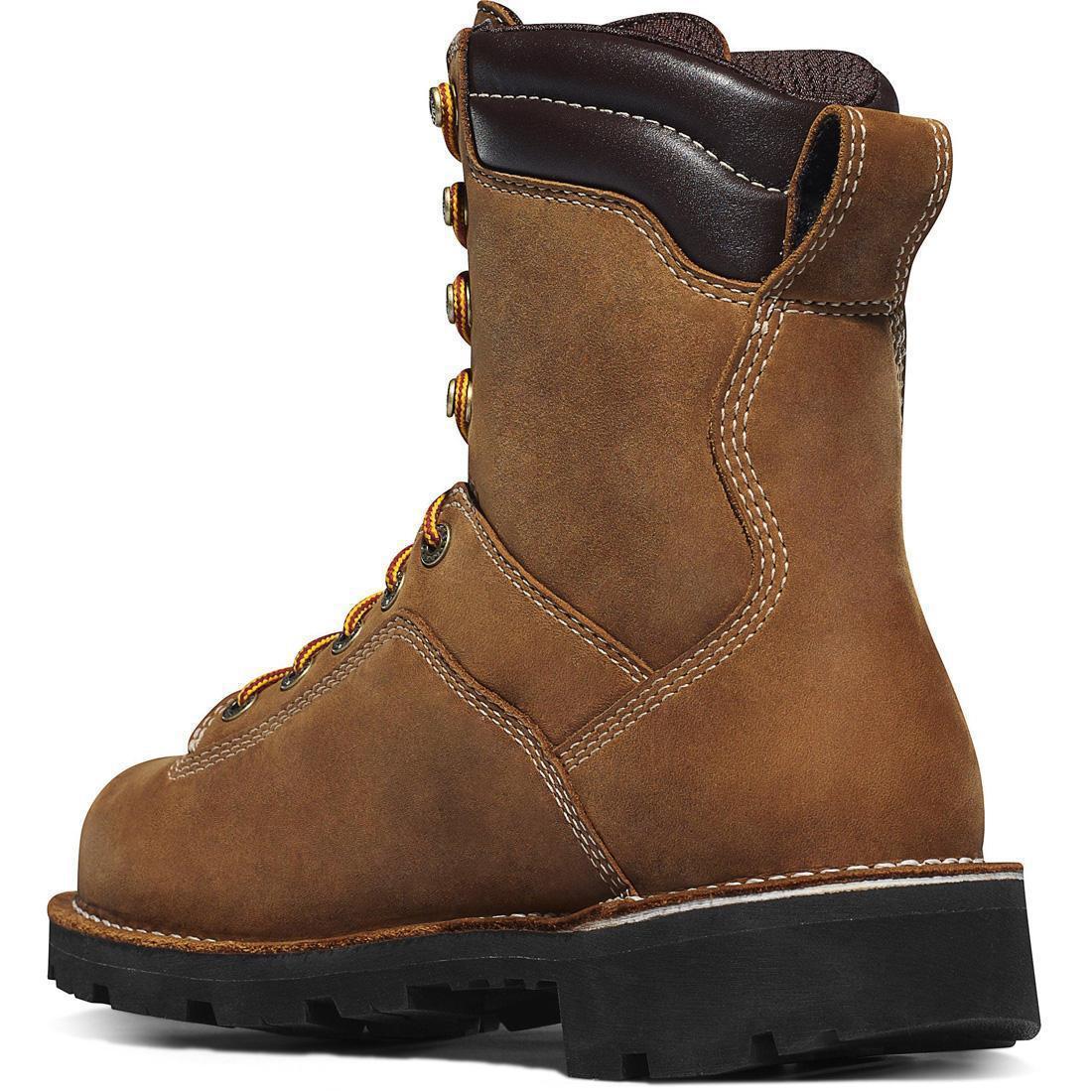 Quarry USA 8" 400G Nano Toe Work Boot Distressed Brown
