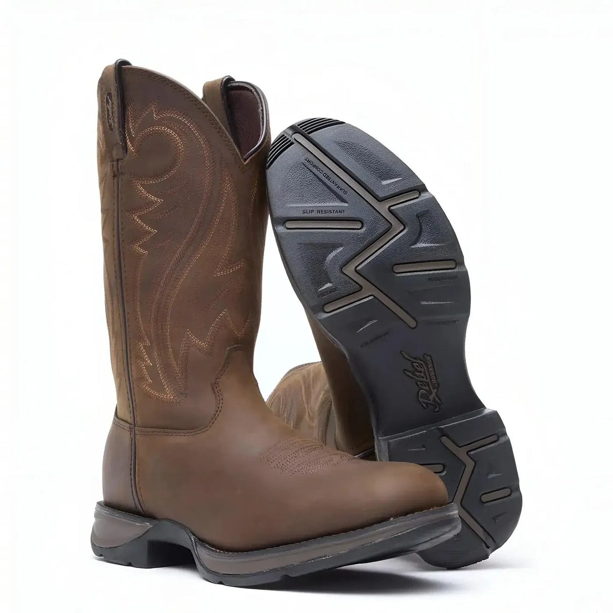 Durango Rebel Chocolate Pull-On Western Boot Sole