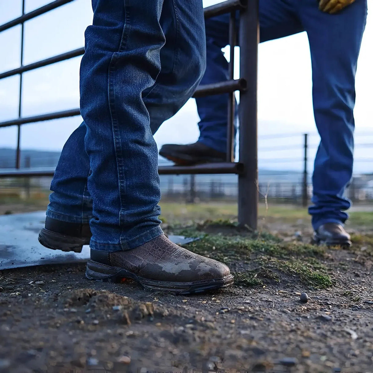 Durango Maverick XP Steel Toe Waterproof Western Work Boot Dark And Black