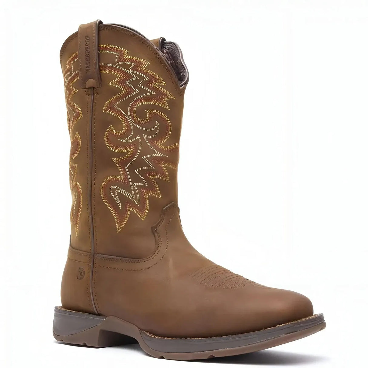 Durango Rebel Waterproof Russet Western Boot Sole