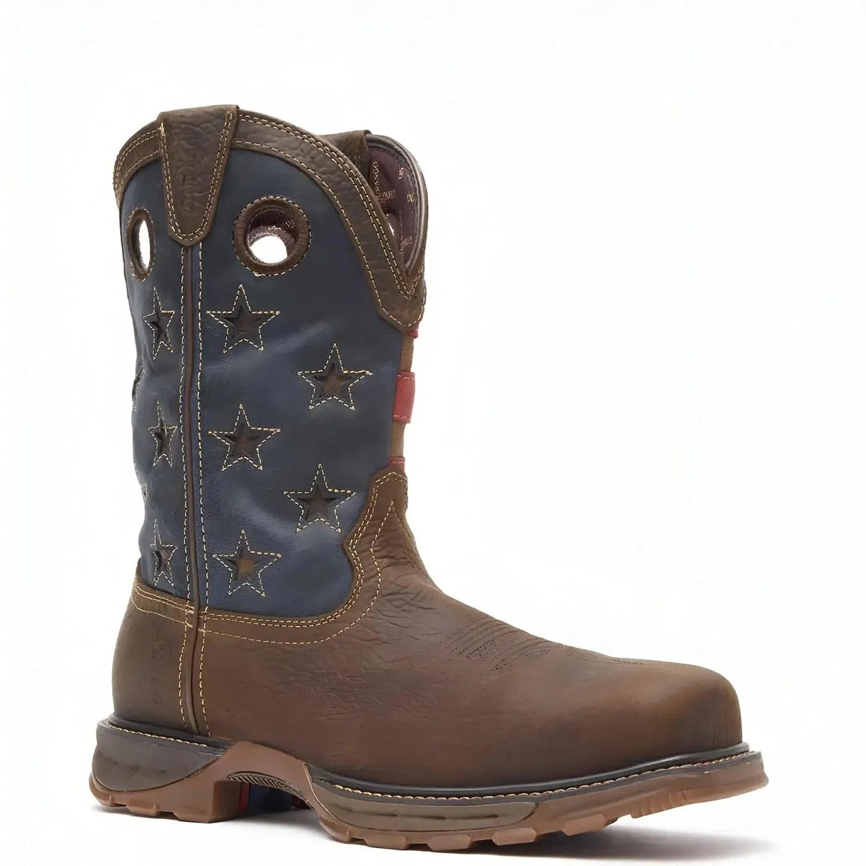 Durango Maverick XP Composite Toe Waterproof Western Work Boot Vintage Flag Inner