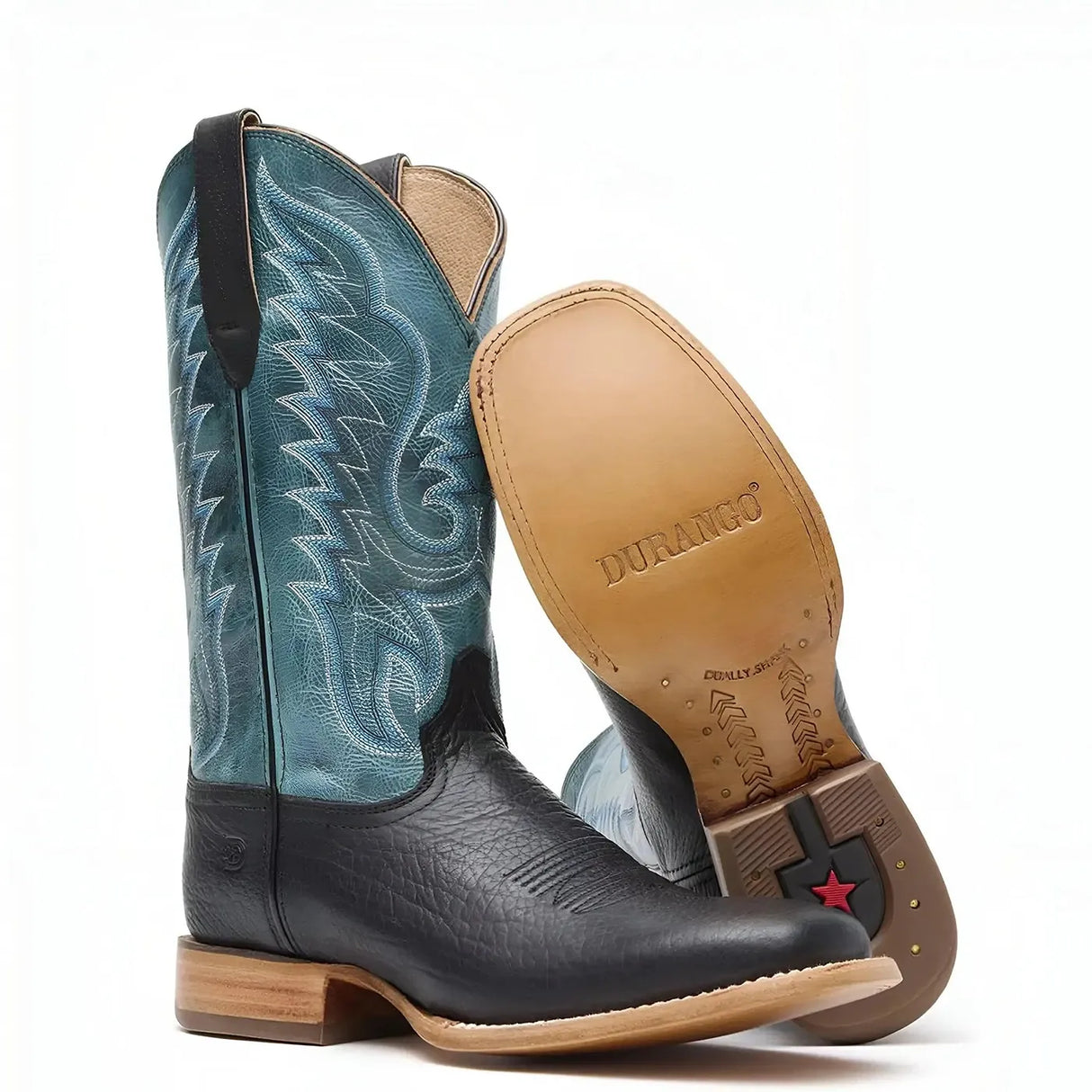 Durango Arena Pro Black and Blue Lagoon Western Boot Sole