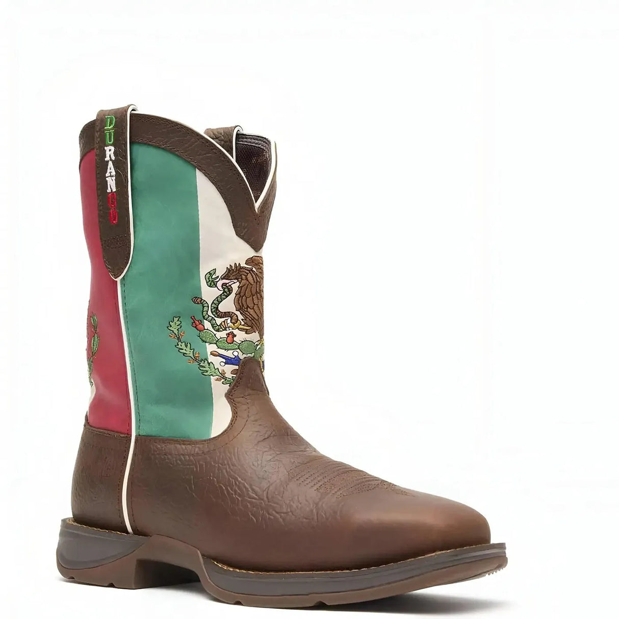 Durango Rebel Steel Toe Mexico Flag Western Boot Sole