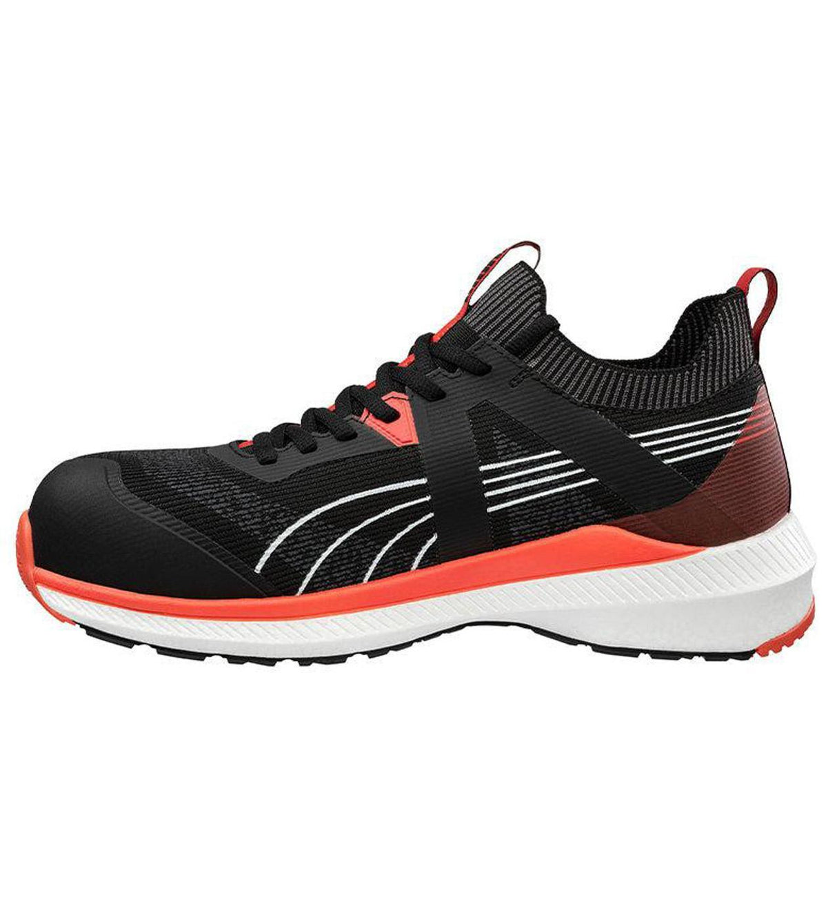 Puma Safety Turbo Black Composite Toe Work Boots – Red image view 6
