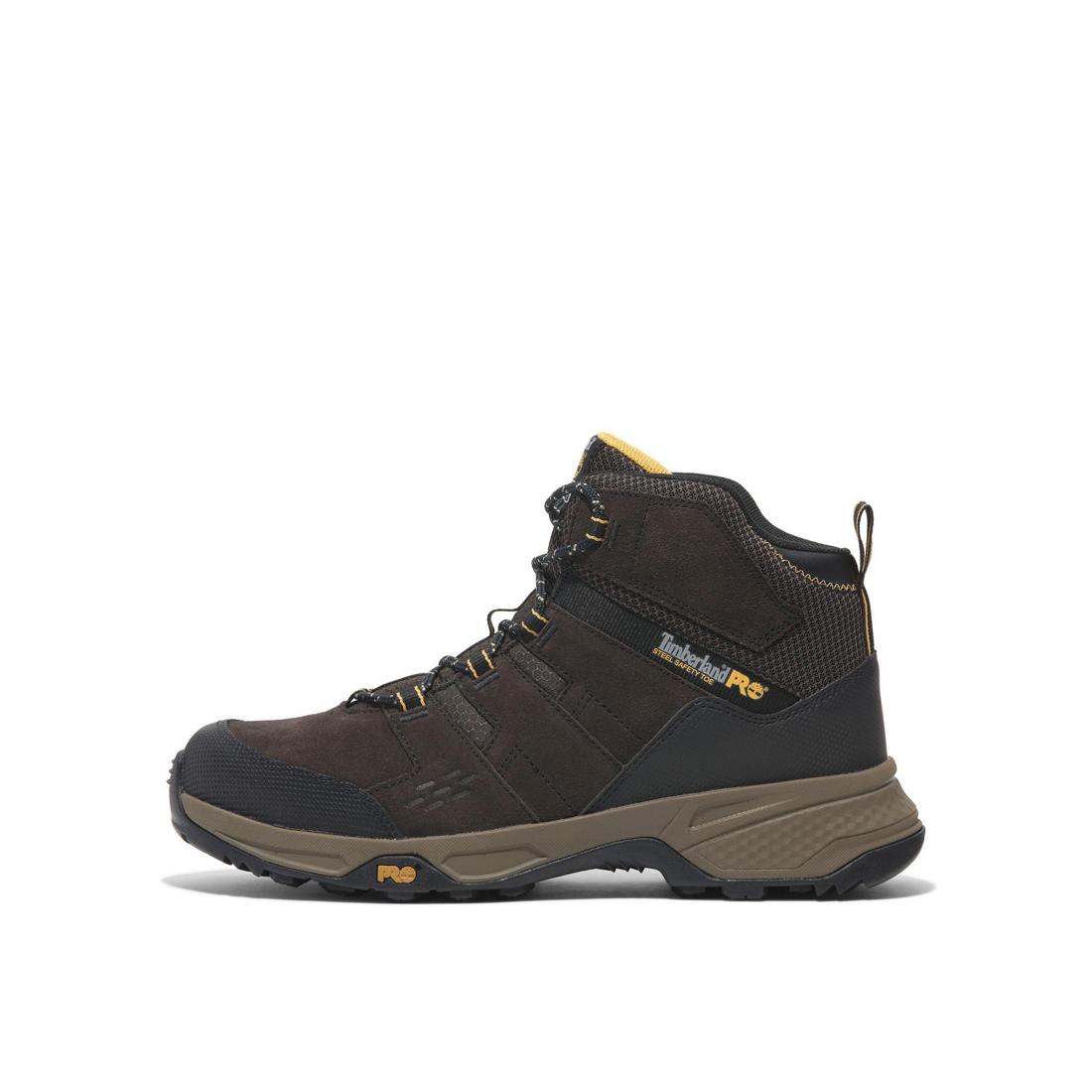 Switchback Lt 6 Inch SD10 Steel-Toe Work Boot Brown/Yellow