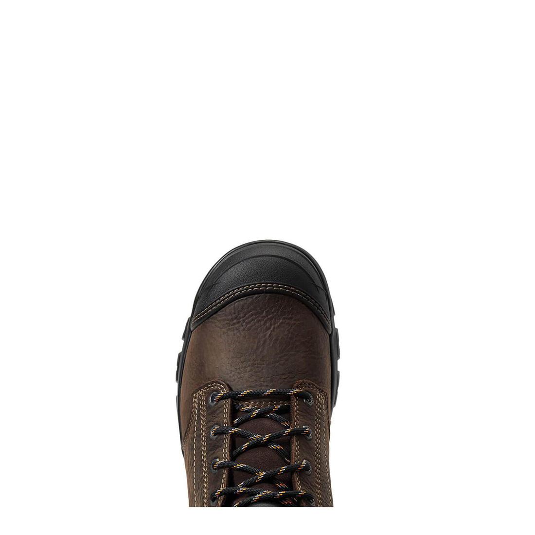 Ariat Treadfast 6" Soft-Toe Waterproof Boot Brown Upper
