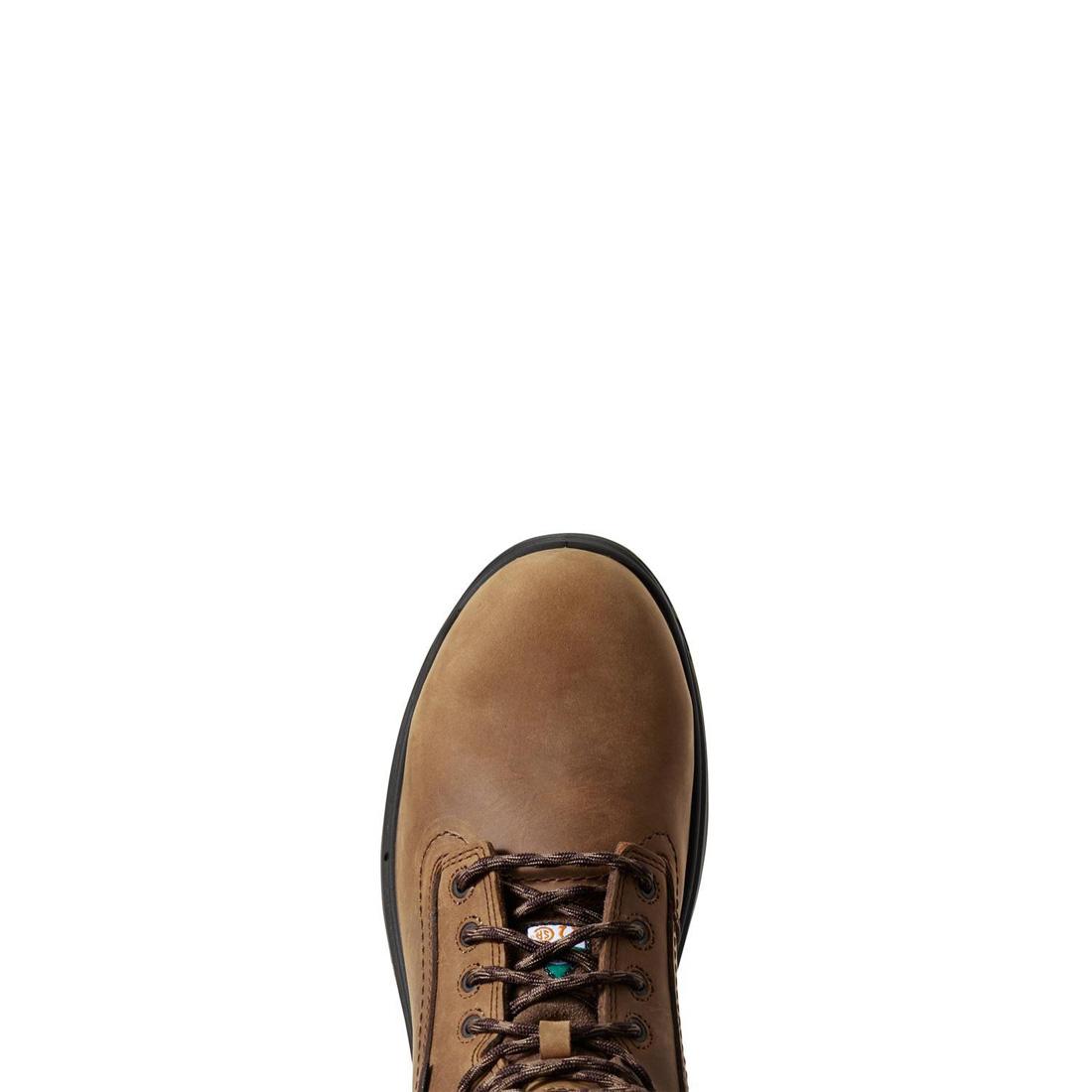 Ariat Turbo 6 inch Carbon-Toe CSA Waterproof Work Boot Aged Bark Upper