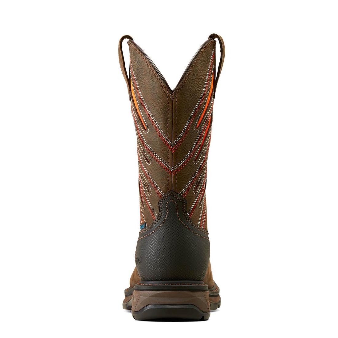 Ariat WorkHog XT VentTEK Waterproof Soft-Toe Work Boot Iron Coffee Upper