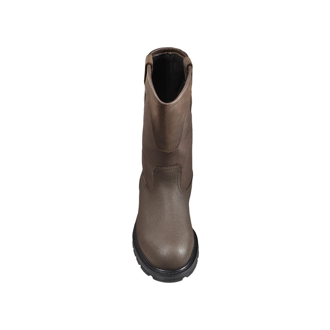 Carhartt 11" Heritage Steel-Toe Waterproof Wellington Pull-On Work Boot Dark Brown CMP1270 front