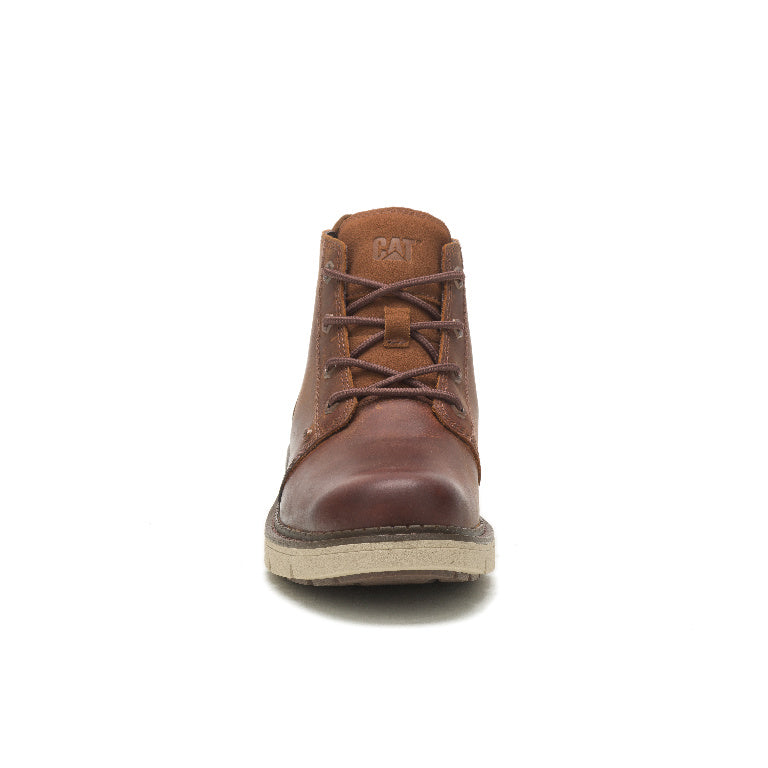Caterpillar Covert Soft-Toe Waterproof Mid Boot Leather Brown P725465 Front Image