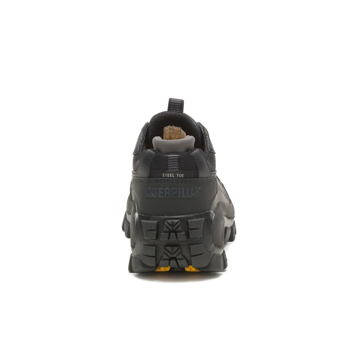Caterpillar Invader Steel-Toe Work Boot Black P91274 Heel Image