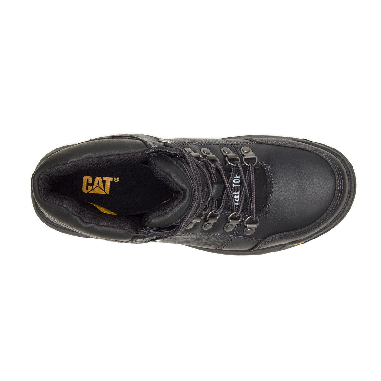 Caterpillar Outline Steel-Toe Work Boot Black P90800 Front Image