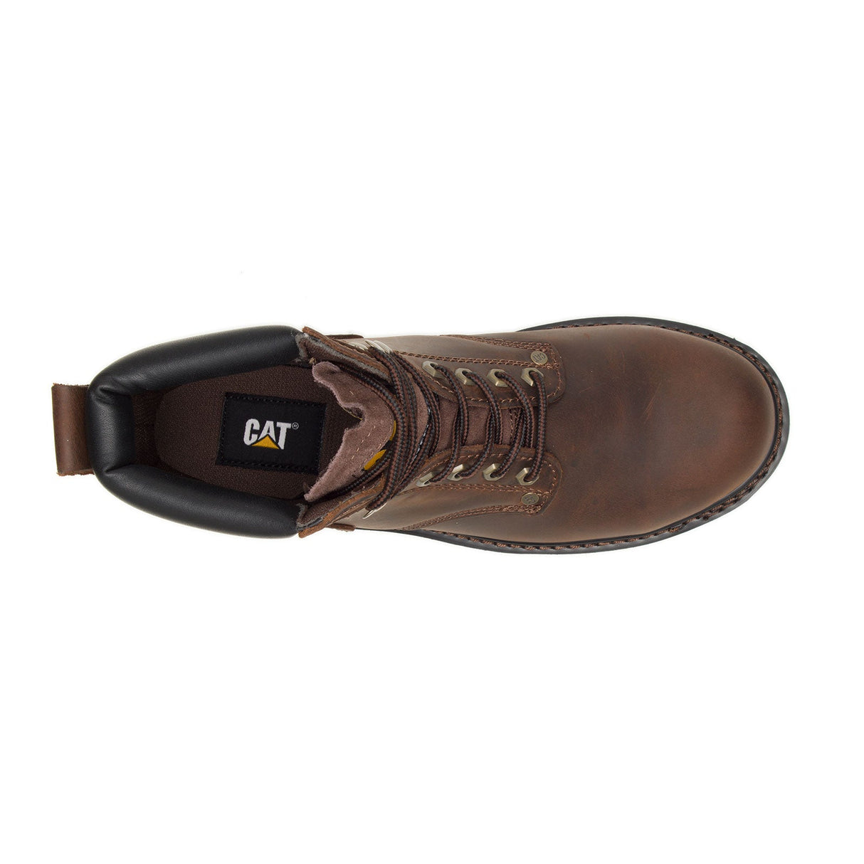 Caterpillar Second Shift Steel-Toe Work Boot Dark Brown P89586 Front Image