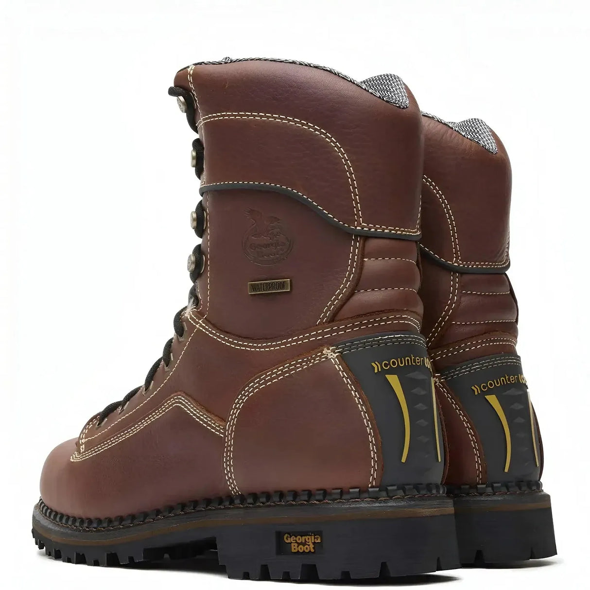 Georgia Boot AMP LT Logger Low Heel Waterproof Work Boot Heel