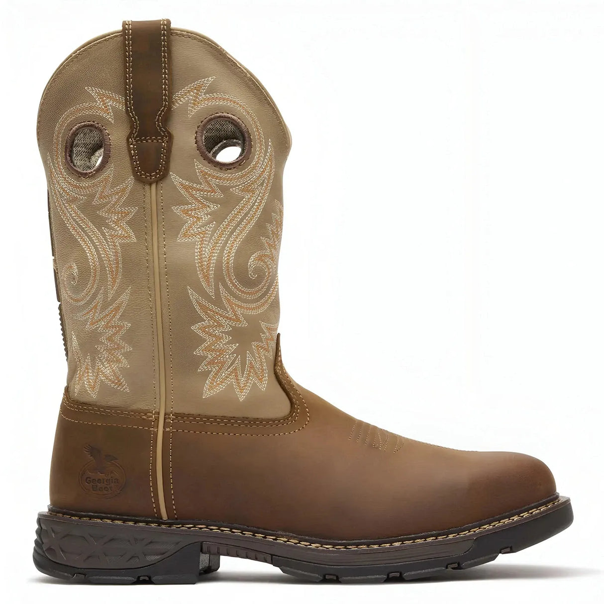 Georgia Boot Carbo-Tec FLX 11" Alloy Toe Pull On Work Boot Heel