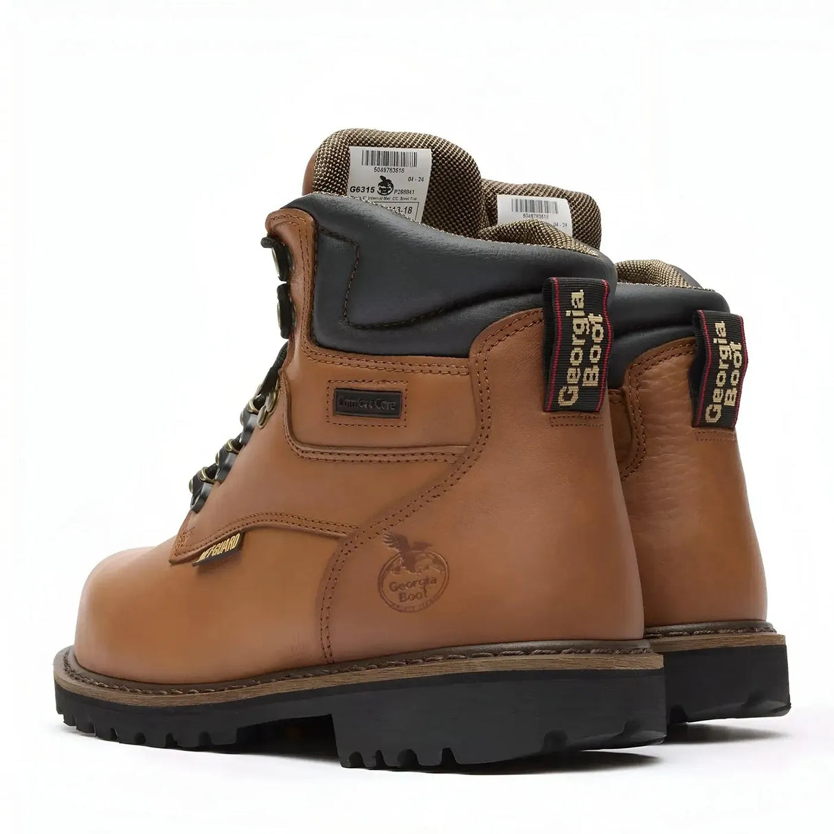Georgia Boot Hammer Internal Metatarsal 6" Steel Toe Work Boot Heel