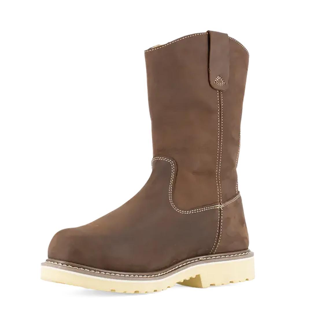 Solidifier Composite-Toe Pull-On 11 Inch Int Met Guard Work Boot Brown