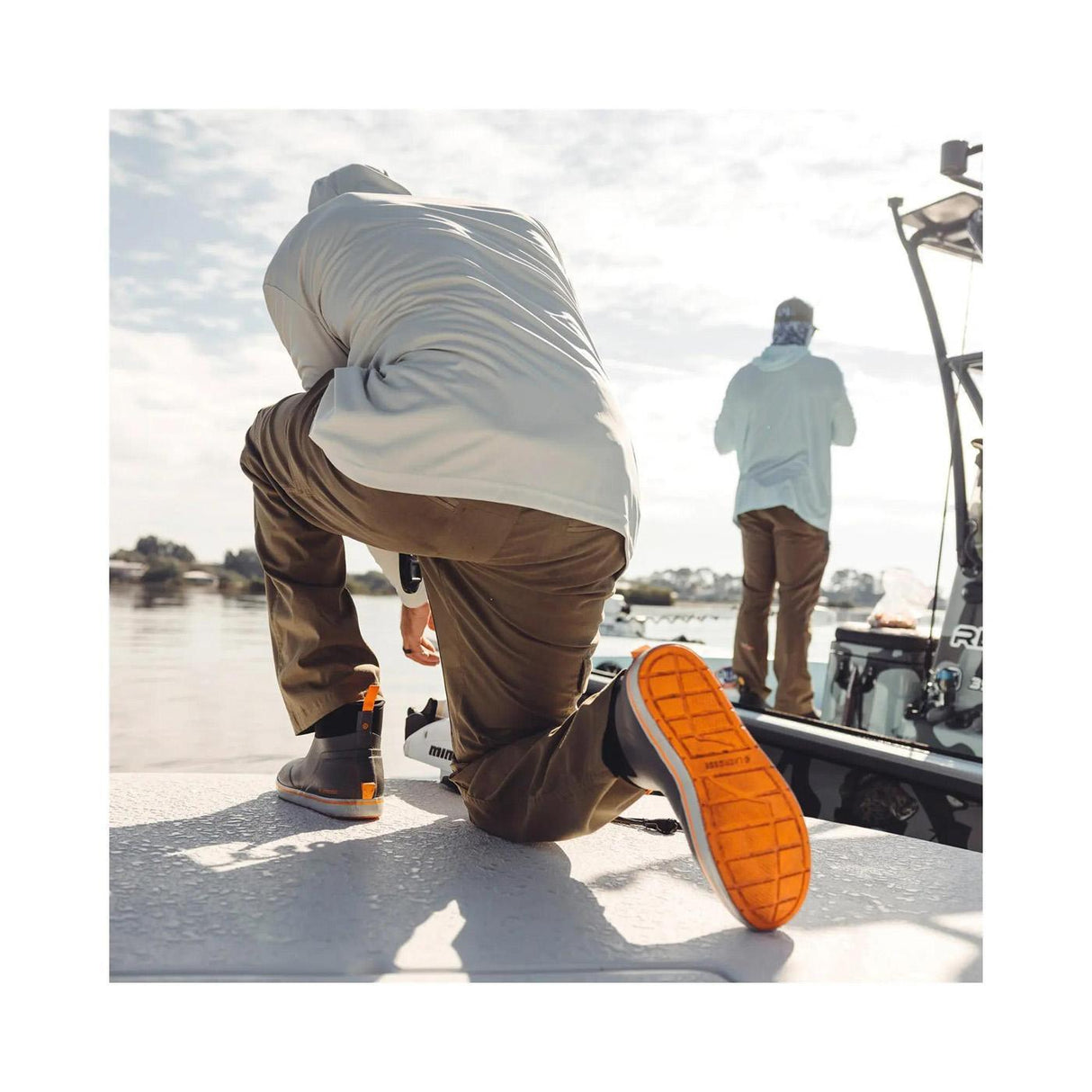 Lacrosse Alpha Deck Boot 6" Gray/Orange 11