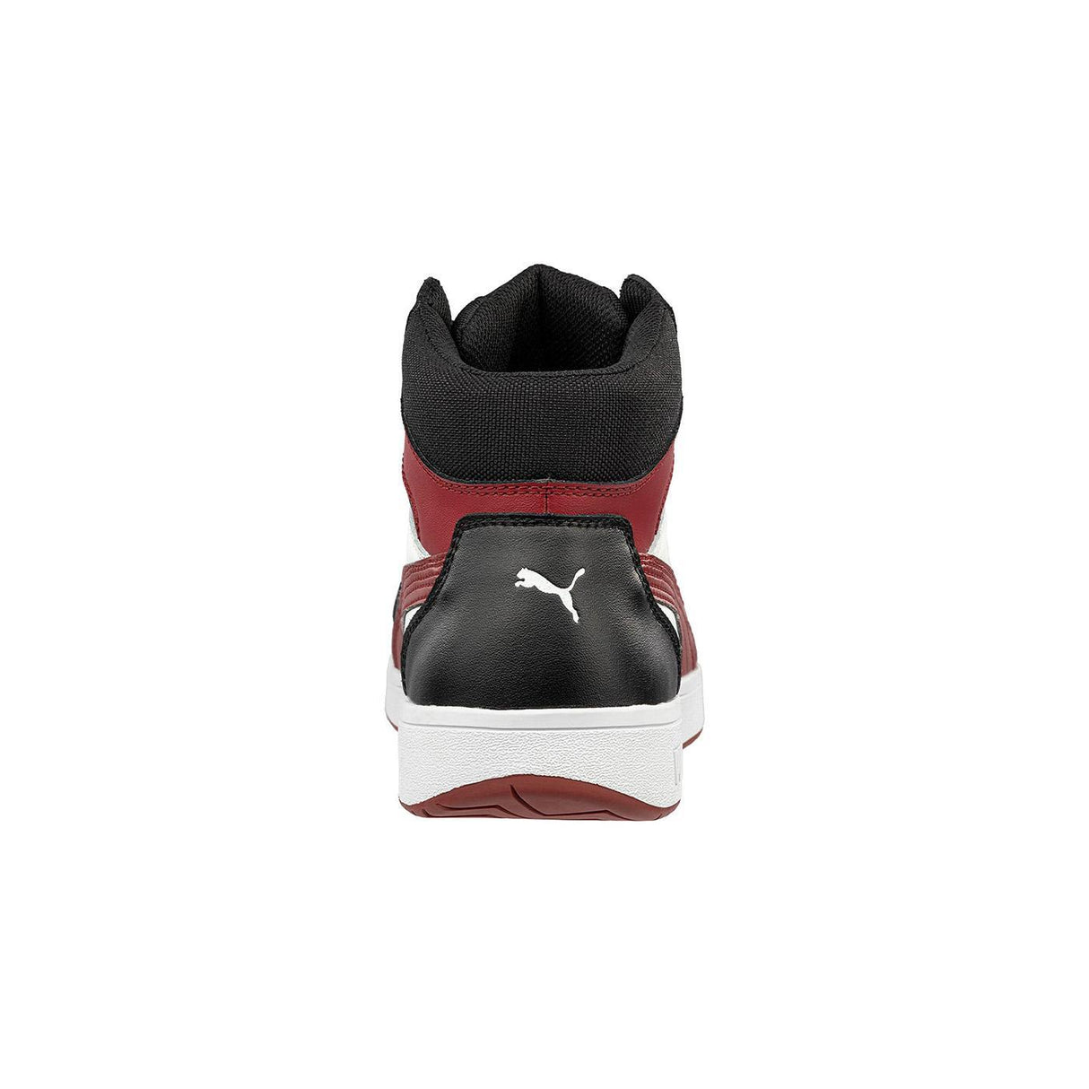 Puma Safety Frontcourt Black White Composite Toe Mid Work Shoes – Red image view 5