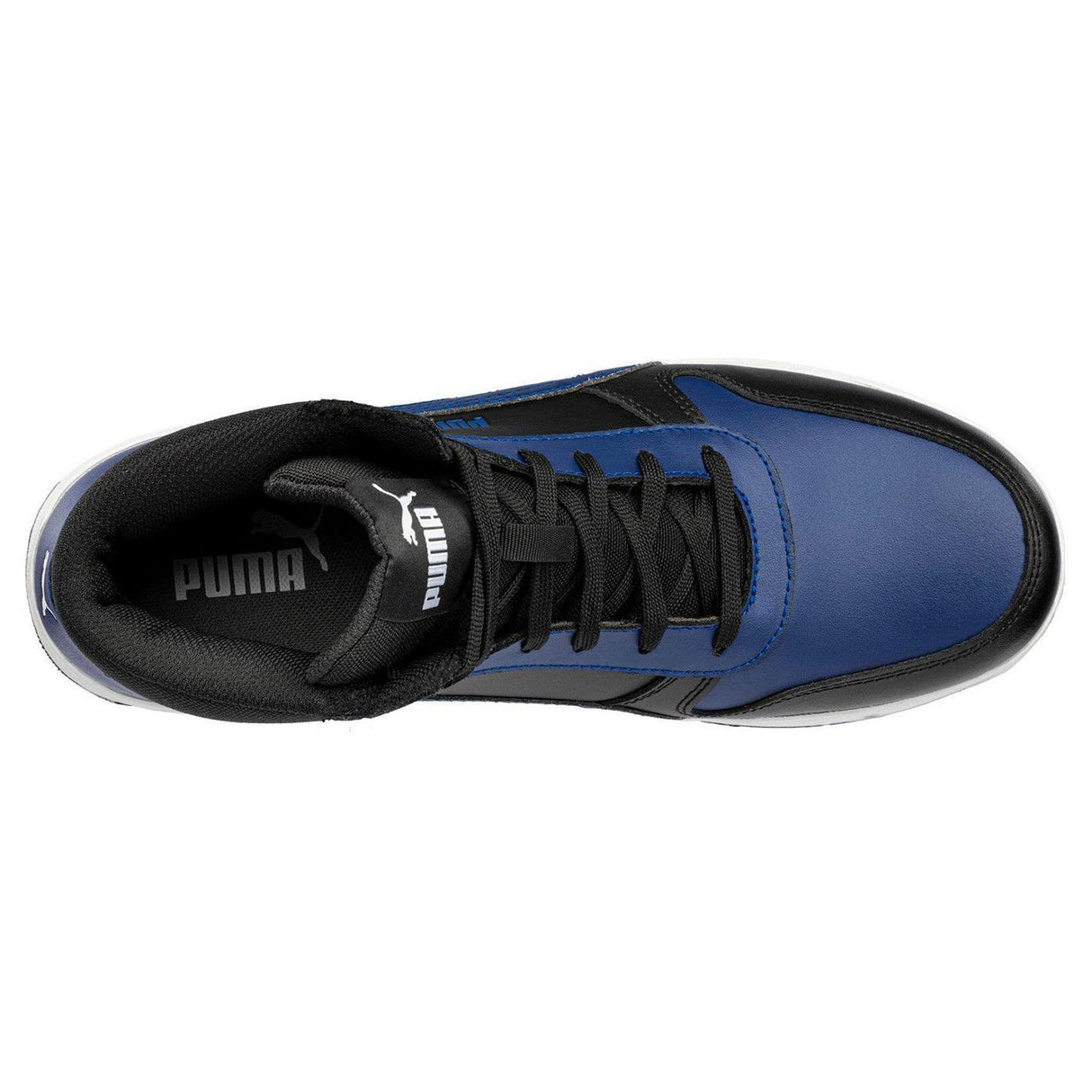 Puma Safety Frontcourt Blue Composite Toe Mid Work Shoes – Black image view 4