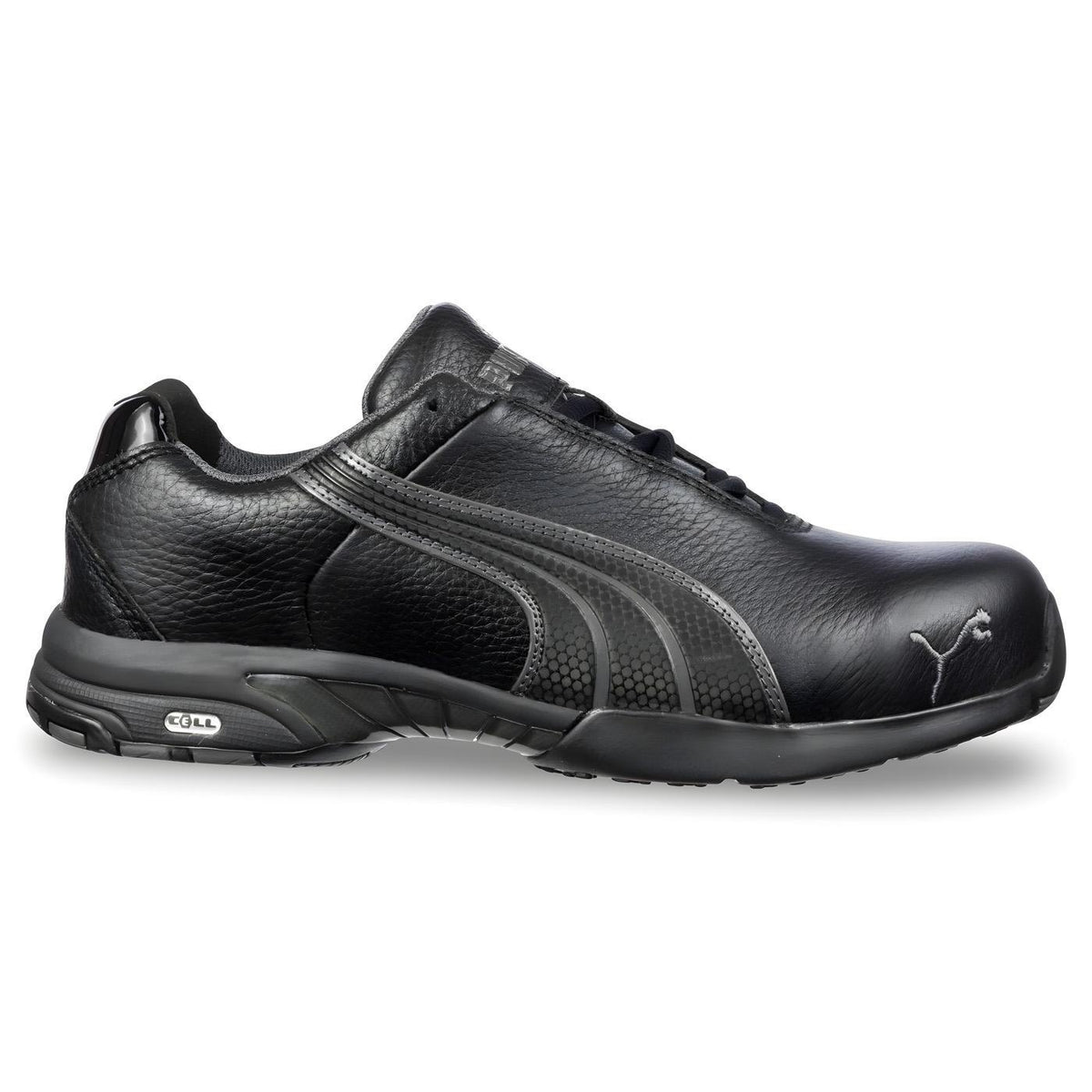 Puma Women's 642855 Velocity Black Safety Steel Toe Work Shoes 6.5