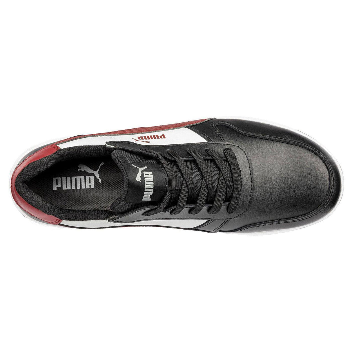 Puma Safety Frontcourt Women’s Composite Toe Work Shoes –Black White Red image view 4