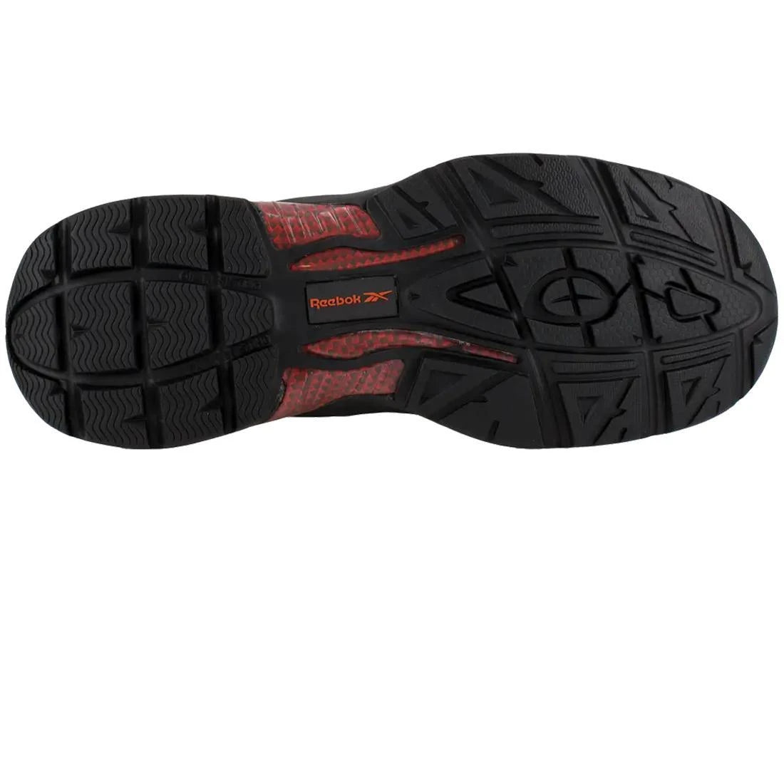 Reebok Work-Beamer Athletic Composite Toe Black,Red-Steel Toes-3