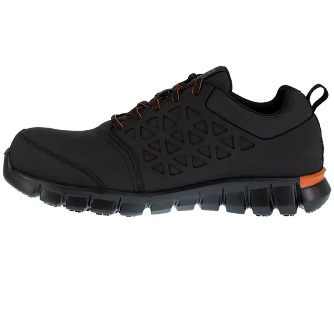 Sublite Cushion Composite-Toe Athletic Work Shoe Black/Orange