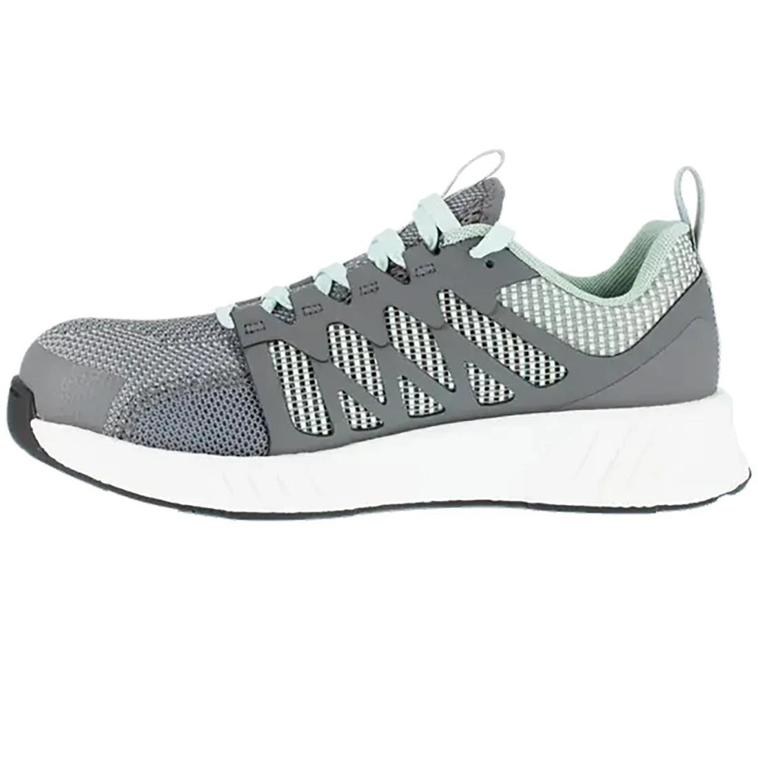 Reebok Work-Women's Fusion Flexweave™ Work Athletic Composite Toe Grey and Mint Green-Steel Toes-3