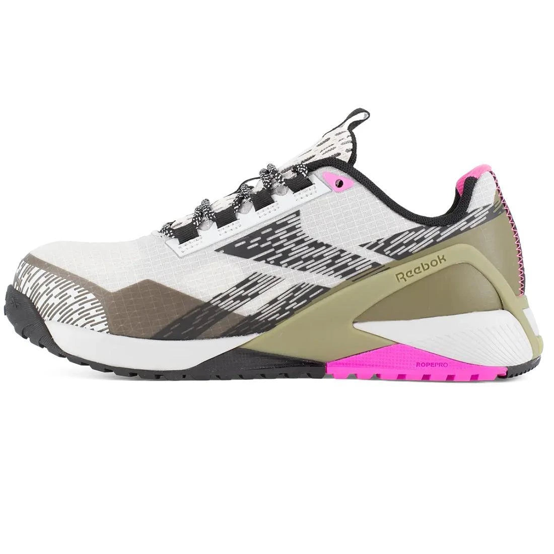 Reebok Work-Women's Nano X1 Adventure Work Athletic Composite Toe Silver, Army Green, and Pink-Steel Toes-2