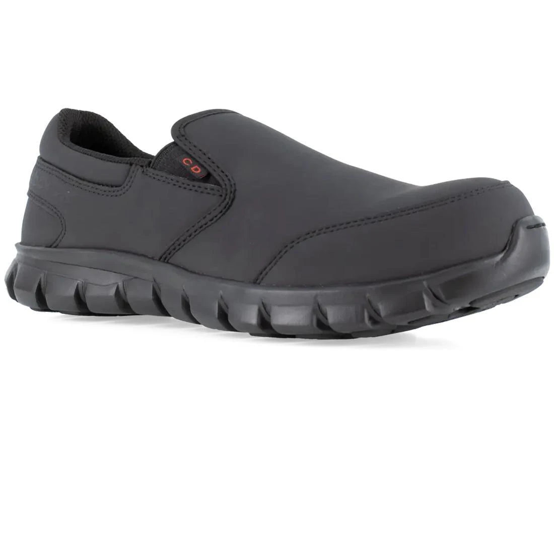 Reebok Work-Women's Sublite Cushion Work Athletic Slip-On Composite Toe Black-Steel Toes-2