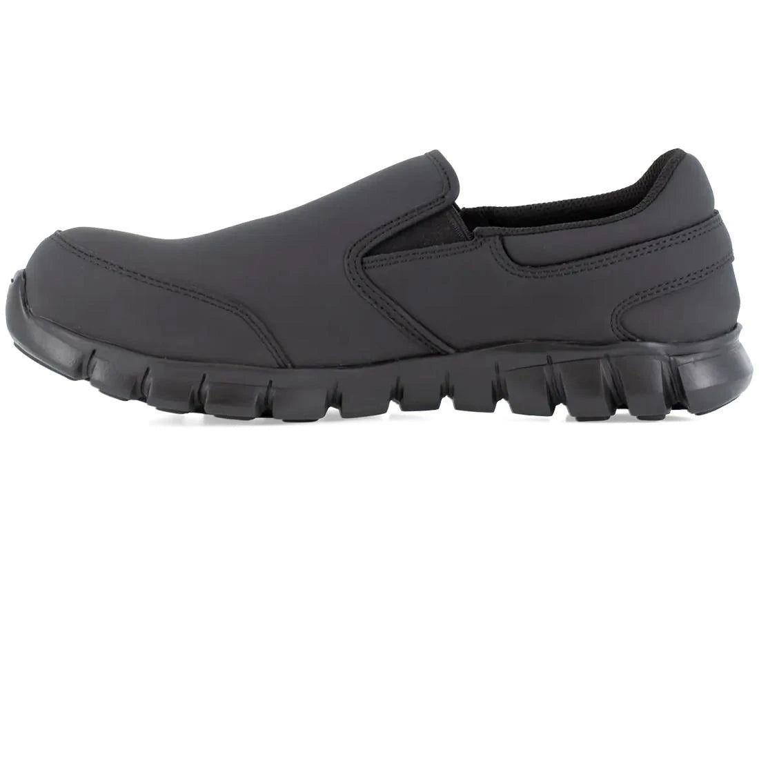 Reebok Work-Women's Sublite Cushion Work Athletic Slip-On Composite Toe Black-Steel Toes-3