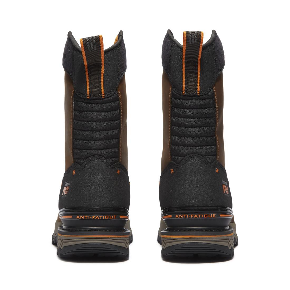 Timberland Pro Boondock Ultralight Waterproof Composite Toe Pull On Work Boots – Medium Brown Front-upper View