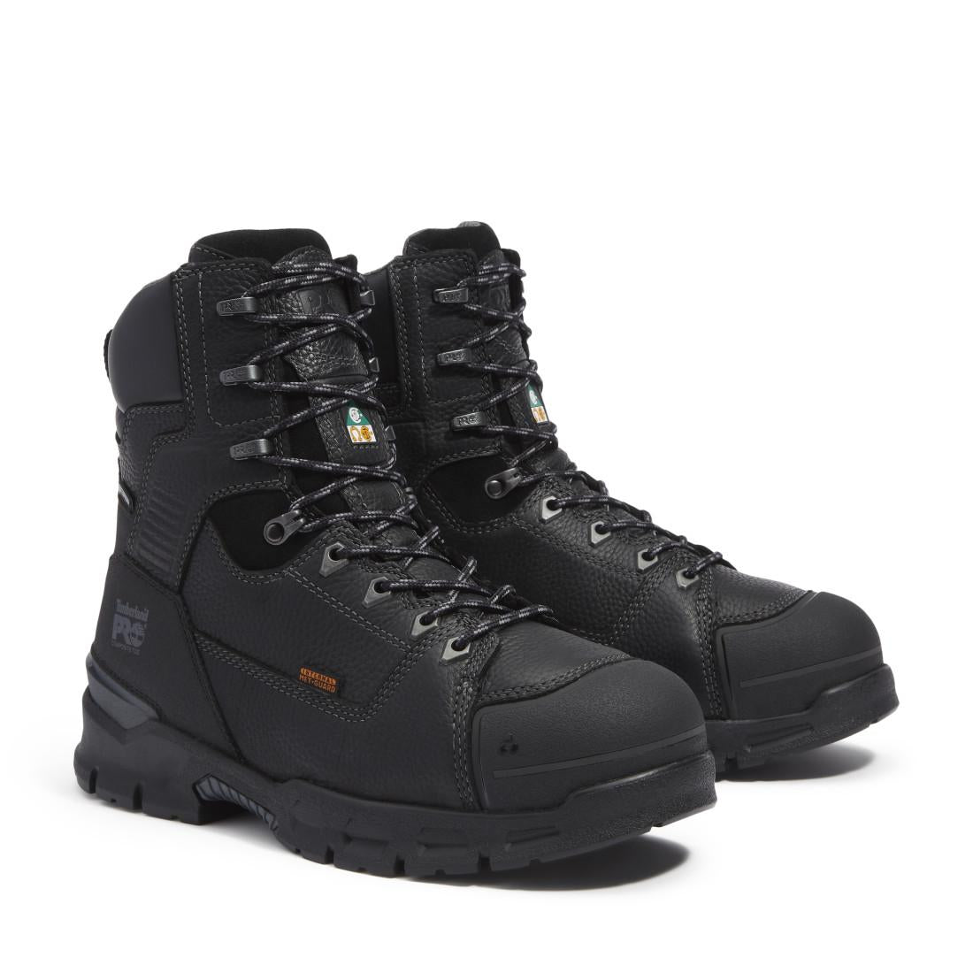 Timberland Pro Endurance EV Waterproof Composite Toe Met Guard Work Boots – Black Front-upper View