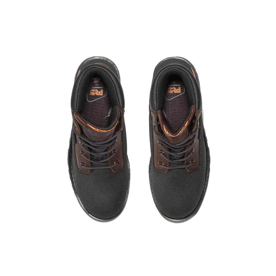 Timberland Pro Powerwelt 6 Inch Steel-Toe Waterproof Work Boot Brown Front-upper View