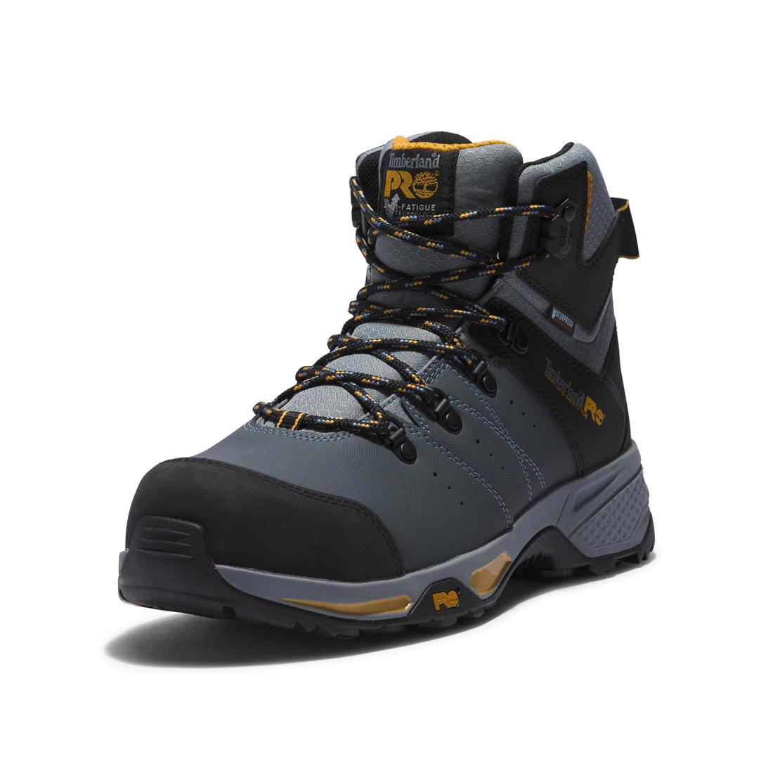 Timberland Pro Switchback 6 Inch Composite-Toe Waterproof Work Boot Gray A2BZU,DISCONTINUED,LOLA