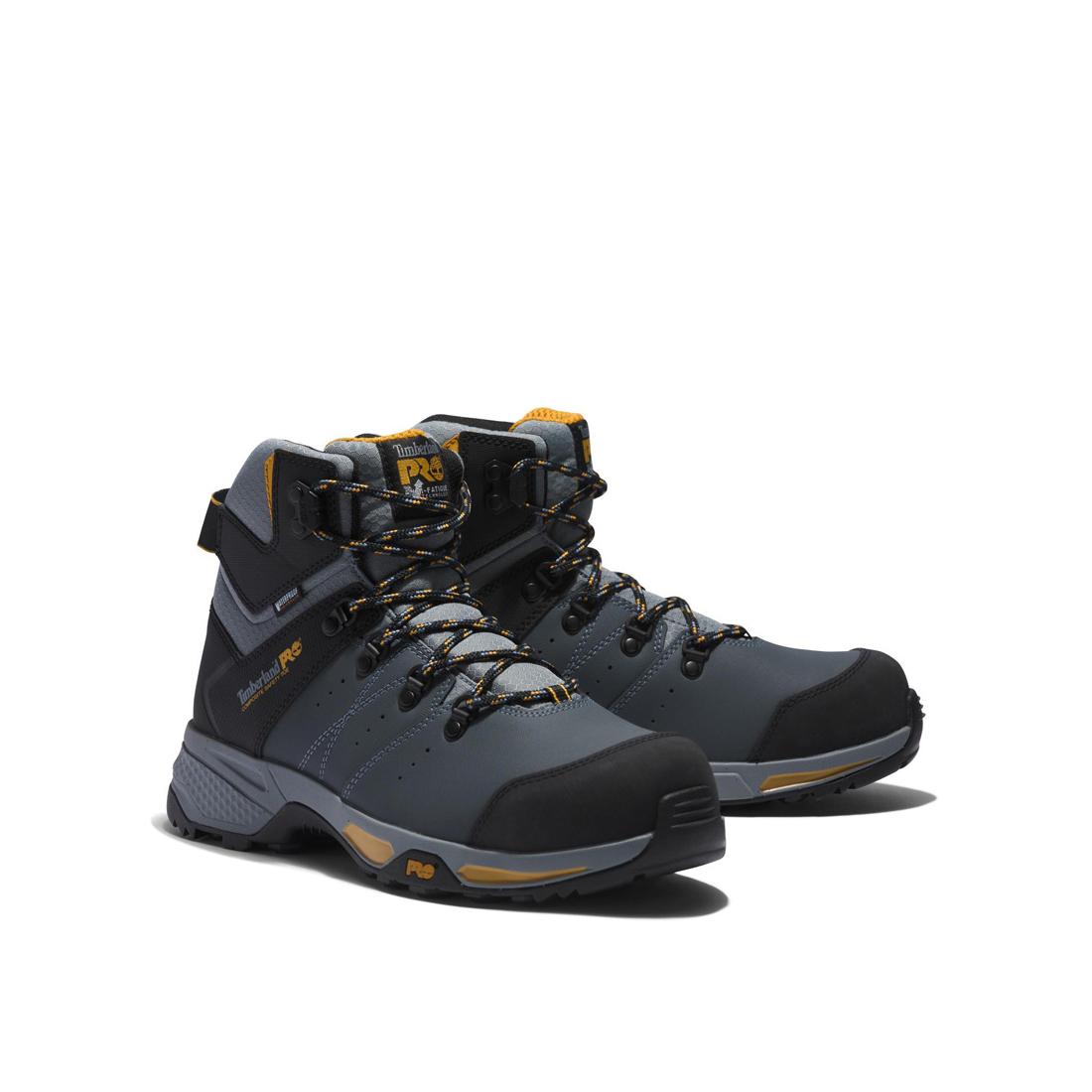Timberland Pro Switchback 6 Inch Composite-Toe Waterproof Work Boot Gray A2BZU,DISCONTINUED,LOLA