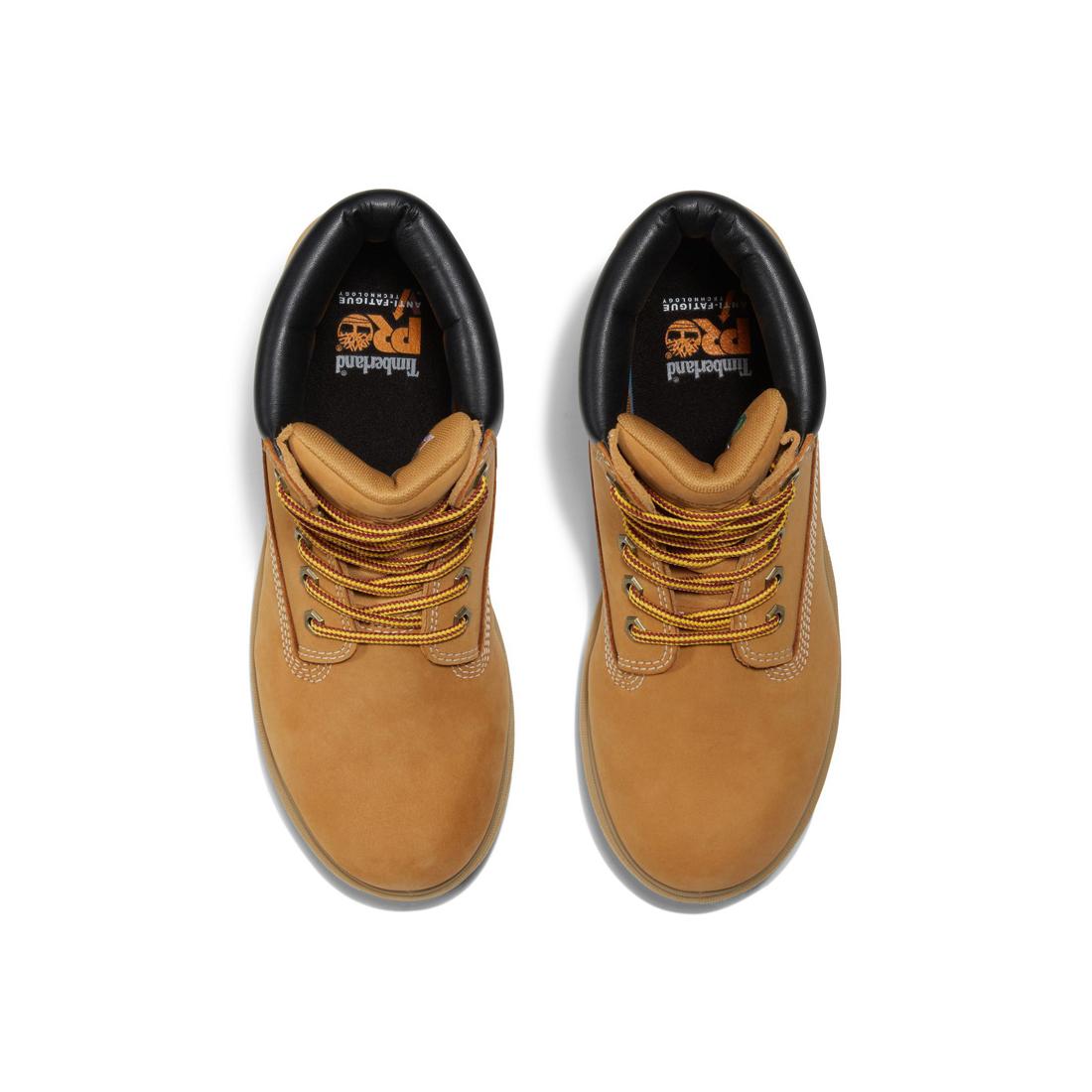 Timberland Pro Women's Direct Attach 6 Inch Waterproof Ins 200G Boot Wheat Front-upper View